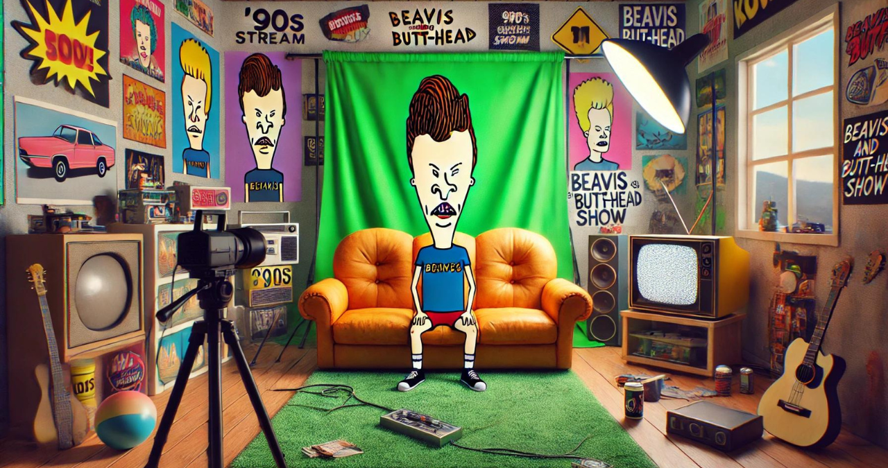 Beavis and Butthead Couch Background Green Screen